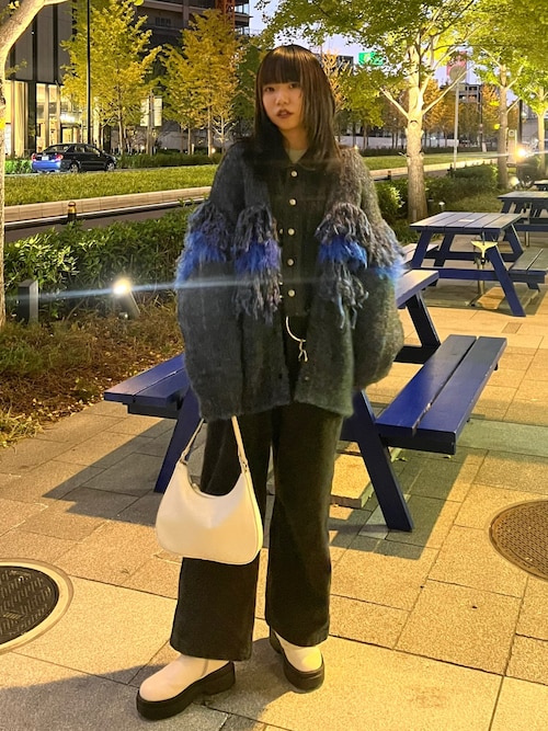 MAISON SPECIAL（メゾンスペシャル）の「フリンジフェザーカーデ