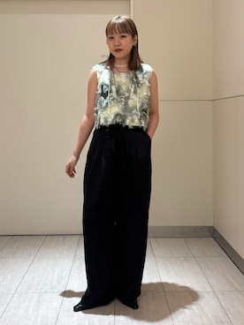 「アイテム（Tシャツ/カットソー）」を使った、moneさん（レディース・163cm）の夏コーディネート