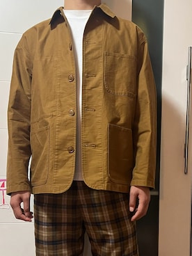 「ZARA（ザラ）のアイテム（その他アウター）」を使った、Evieさん（メンズ・183cm）の秋コーディネート
