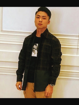 「PORTER（ポーター）のアイテム（ジャケット/アウター）」を使った、Owenさん（メンズ・161cm）の夏コーディネート