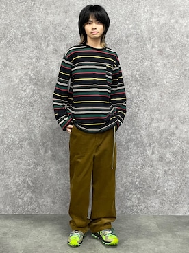 「nissen（ニッセン）のアイテム」を使った、umnvwvnmuさん（メンズ・168cm）の秋コーディネート