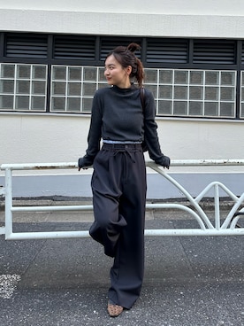 「mystic（ミスティック）のアイテム（ニット/セーター）」を使った、hamada.さん（レディース・153cm）の秋コーディネート