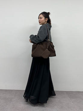 「mystic（ミスティック）のアイテム（ワンピース）」を使った、hamada.さん（レディース・153cm）の秋コーディネート