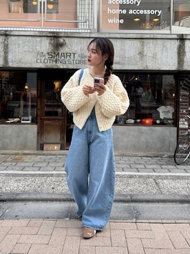 「アイテム（パンツ）」を使った、hamada.さん（レディース・153cm）の秋コーディネート