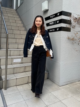 「アイテム（ブーツ）」を使った、hamada.さん（レディース・153cm）の冬コーディネート