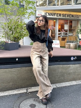 「mystic（ミスティック）のアイテム（ワンピース）」を使った、hamada.さん（レディース・153cm）の秋コーディネート