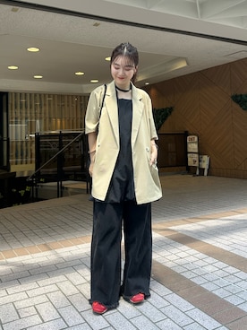 「アイテム（その他アウター）」を使った、hamada.さん（レディース・153cm）の夏コーディネート