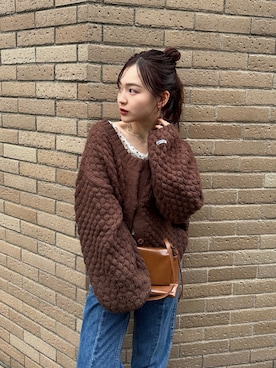 「mystic（ミスティック）のアイテム（ショルダーバッグ）」を使った、hamada.さん（レディース・153cm）の秋コーディネート