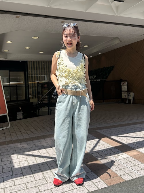 MISTREASS ミストレアス バレエコアペプラムキャミソール ホワイト ドレスプラス DRESS+ ペプラム ギャザー キャミソール