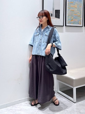 「アイテム（パンツ）」を使った、オカピさん（レディース・154cm・30代）の夏コーディネート