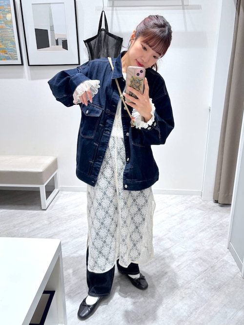 新品　グローバルワーク　 GOODデニムやわらかジャケット　レギュラー　ネイビー GOODデニムやわらかジャケット/250499（デニムジャケット