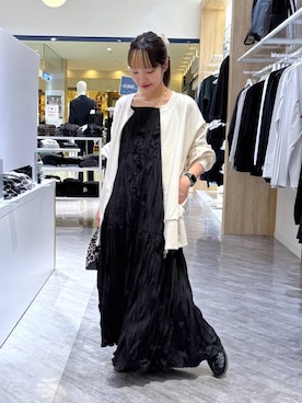 「アイテム（ヘアアクセサリー、ホワイト系）」を使った、オカピさん（レディース・154cm・30代）の秋コーディネート