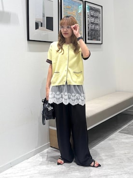 「GLOBAL WORK（グローバルワーク）のアイテム（サンダル）」を使った、オカピさん（レディース・154cm）の夏コーディネート