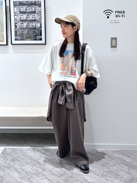 「アイテム（バックパック/リュック）」を使った、オカピさん（レディース・154cm・30代）の秋コーディネート
