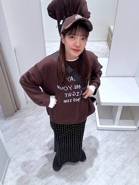 「アイテム（帽子）」を使った、オカピさん（レディース・154cm・30代）の冬コーディネート