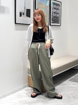 「LOWRYS FARM（ローリーズファーム）のＥＹＥＷＥＡＲ　128533（メガネ、その他）」を使った、オカピさん（レディース）の夏コーディネート