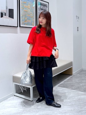 「アイテム（その他トップス）」を使った、オカピさん（レディース・154cm・30代）の秋コーディネート