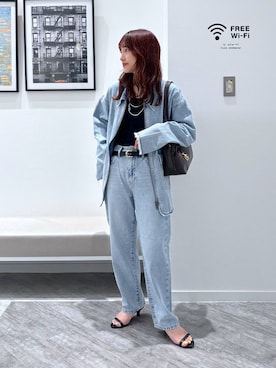 「アイテム（ネックレス）」を使った、オカピさん（レディース・154cm・30代）の夏コーディネート
