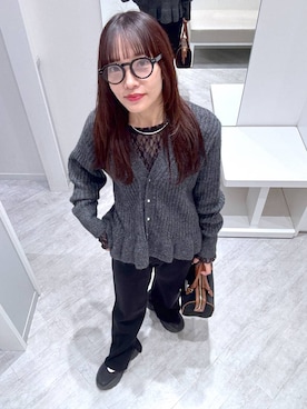 「アイテム（ボストンバッグ）」を使った、オカピさん（レディース・154cm・30代）の秋コーディネート