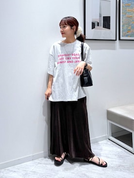 「アイテム（ヘアアクセサリー）」を使った、オカピさん（レディース・154cm・30代）の夏コーディネート