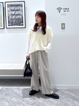 「アイテム（チョーカー）」を使った、オカピさん（レディース・154cm・30代）の秋コーディネート