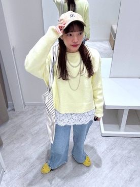 「アイテム（帽子）」を使った、オカピさん（レディース・154cm・30代）の冬コーディネート