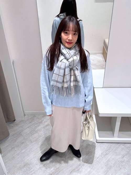 セール】静電軽減柄ストール/579543（マフラー）｜GLOBAL WORK