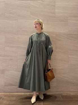 「アイテム（ヘアゴム）」を使った、imamuraemiさん（レディース・159cm）の秋コーディネート