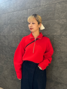 「アイテム（ヘアゴム）」を使った、imamuraemiさん（レディース・159cm）の秋コーディネート