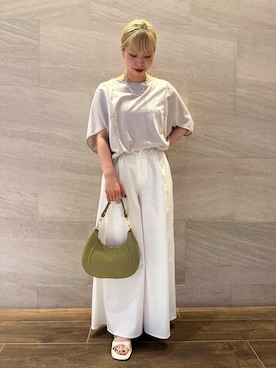 「URBAN RESEARCH ROSSO WOMEN（アーバンリサーチ　ロッソ）のアイテム（サンダル）」を使った、imamuraemiさん（レディース・159cm）の夏コーディネート