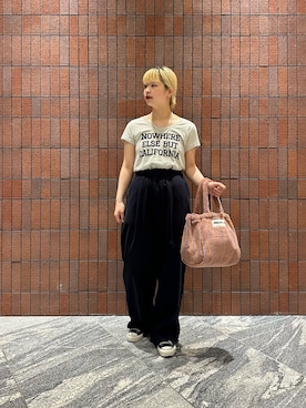 「MIXTA（ミクスタ）のアイテム」を使った、imamuraemiさん（レディース・159cm）の春コーディネート
