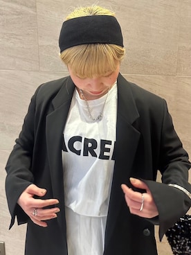 「セレモニーコーデ」｜「アイテム（その他アウター）」を使った、imamuraemiさん（レディース・159cm）の春コーディネート