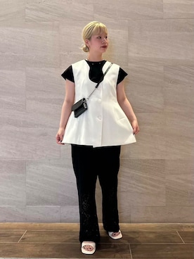 「URBAN RESEARCH ROSSO WOMEN（アーバンリサーチ　ロッソ）のアイテム（サンダル）」を使った、imamuraemiさん（レディース・159cm）の夏コーディネート