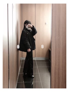 「FRED PERRY（フレッドペリー）のアイテム（ブルゾン）」を使った、しおさん（レディース・157cm）の冬コーディネート