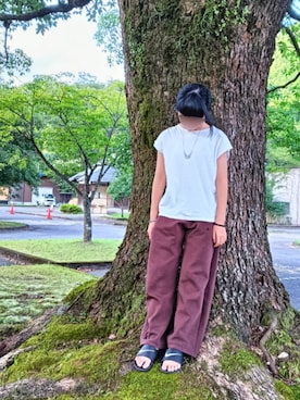 「アイテム（ネックレス）」を使った、Aiiiiiさん（キッズ・147cm）の夏コーディネート
