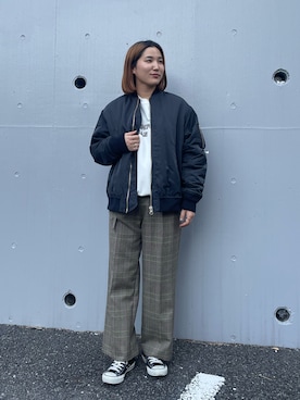 「アメリカンラグシー」｜Fukoさん（レディース・168cm）の冬コーディネート