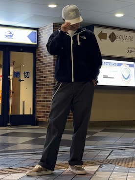 「アイテム（チノパンツ）」を使った、RAYZOらいぞーさん（メンズ・175cm）の秋コーディネート