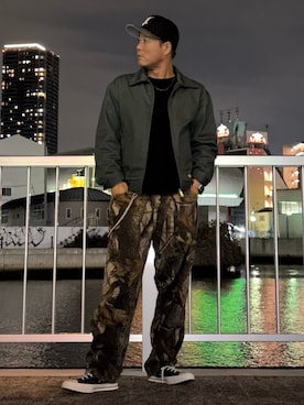 「アイテム（帽子）」を使った、RAYZOらいぞーさん（メンズ・175cm）の冬コーディネート