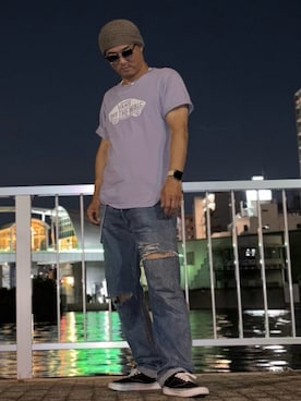 「アイテム（サングラス）」を使った、RAYZOらいぞーさん（メンズ・175cm）の夏コーディネート
