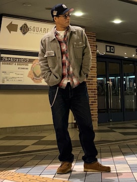 「Levi's（リーバイス）のアイテム（パンツ）」を使った、RAYZOらいぞーさん（メンズ・175cm）の冬コーディネート