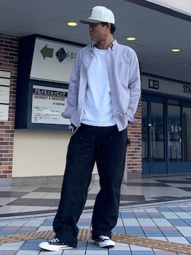 「アイテム（Tシャツ/カットソー）」を使った、RAYZOらいぞーさん（メンズ・175cm）の秋コーディネート