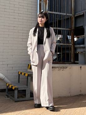 「tk.TAKEO KIKUCHI（ティーケータケオキクチ）のアイテム」を使った、madokaさん（レディース・160cm）の春コーディネート