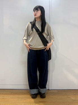 「tk.TAKEO KIKUCHI（ティーケータケオキクチ）のアイテム」を使った、madokaさん（レディース・159cm）の春コーディネート