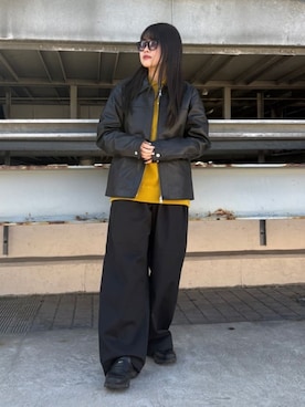 「tk.TAKEO KIKUCHI（ティーケータケオキクチ）のアイテム（ジャケット/アウター）」を使った、madokaさん（レディース・159cm）の春コーディネート