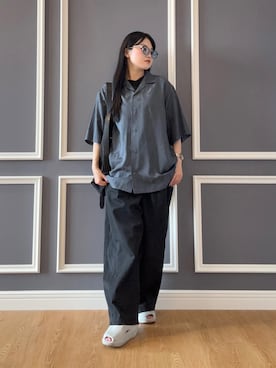 「tk.TAKEO KIKUCHI（ティーケータケオキクチ）のアイテム（トップス）」を使った、madokaさん（レディース・159cm）の夏コーディネート