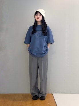 「アイテム（帽子）」を使った、madokaさん（レディース・160cm）の春コーディネート