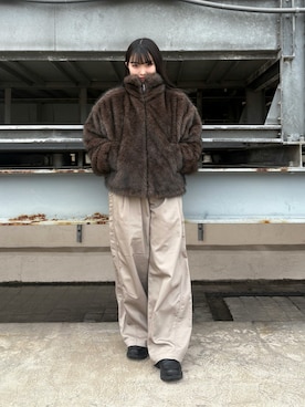 「アイテム（ブルゾン）」を使った、madokaさん（レディース・159cm）の秋コーディネート