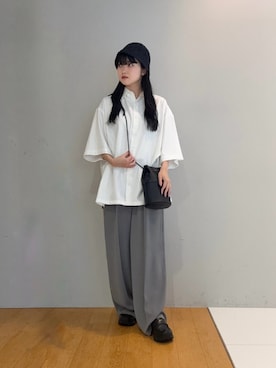 「アイテム（帽子）」を使った、madokaさん（レディース・160cm）の春コーディネート