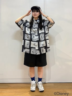 「tk.TAKEO KIKUCHI（ティーケータケオキクチ）のアイテム（パンツ）」を使った、madokaさん（レディース・159cm）の春コーディネート