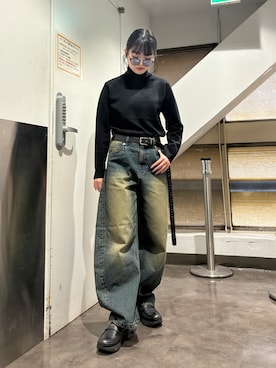 「tk.TAKEO KIKUCHI（ティーケータケオキクチ）のアイテム（その他パンツ）」を使った、madokaさん（レディース・159cm）の秋コーディネート